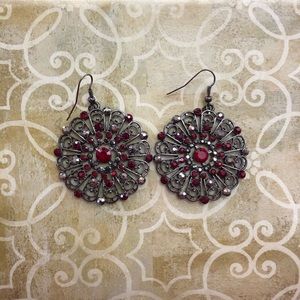 Red earrings